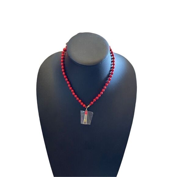 YSL Red Choker - Picture 1 of 5
